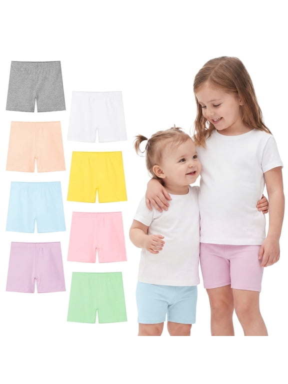 8 Pack Baby Toddler Girls Cotton Bike Shorts Kids Safety Under Dress Dance Shorts