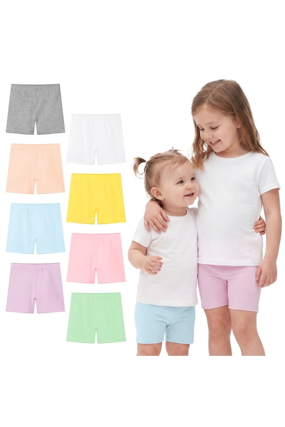 8 Pack Baby Toddler Girls Cotton Bike Shorts Kids Safety Under Dress Dance Shorts