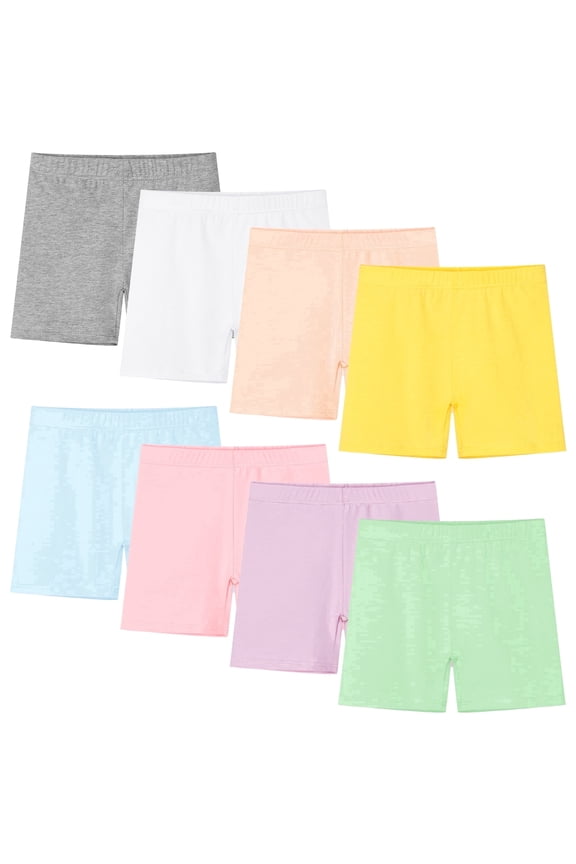 8 Pack Baby Toddler Girls Cotton Bike Shorts Kids Safety Under Dress Dance Shorts
