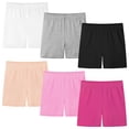thumbnail image 1 of Resinta Girl's Modal Cotton Bike Shorts, 6-Pack, 1 of 7