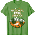 thumbnail image 1 of Resist Alt US National Park Service Wolf Unisex T-Shirt for Men Women Kids Toddler,Lime Color,Size 2T, 1 of 5