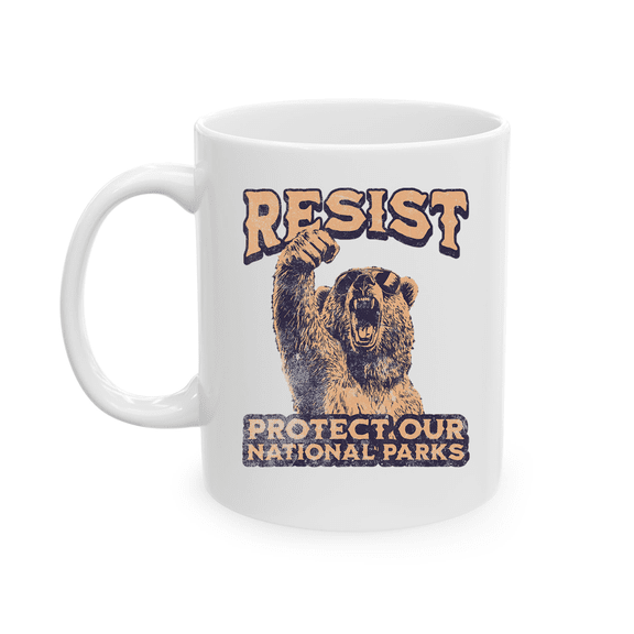 Resist Bear Mug For Coffee Lover, Funny Ceramic Mug 11Oz-15Oz