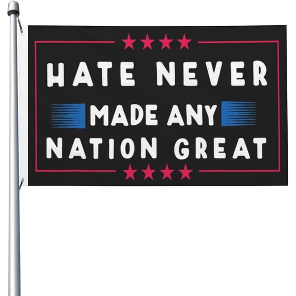 Resist Floral Anti T Political Protest, And We Persisted Flag 3x5ft Outdoor Double Sided Flags Banner For Outside