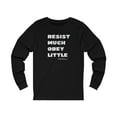 thumbnail image 1 of Resist Much Obey Little Long Sleeve T-Shirt, Walter Whitman Quote Shirt, 1 of 2