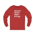 thumbnail image 1 of Resist Much Obey Little Long Sleeve T-Shirt, Walter Whitman Quote Shirt, 1 of 2