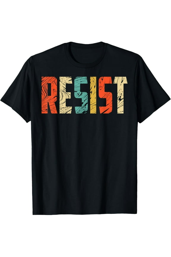 Resist T Shirt - USA Protest Rebel Political Shirts Retro T-ShirtResist Shirts By No1 Tees100% cotton