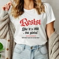 thumbnail image 1 of Resist T-shirt, Political Shirt, Feminist Tee, Strong Women Empowerment T-shirt, Feminist Resist Shirt, Equality for All Statement T-shirt, 1 of 4
