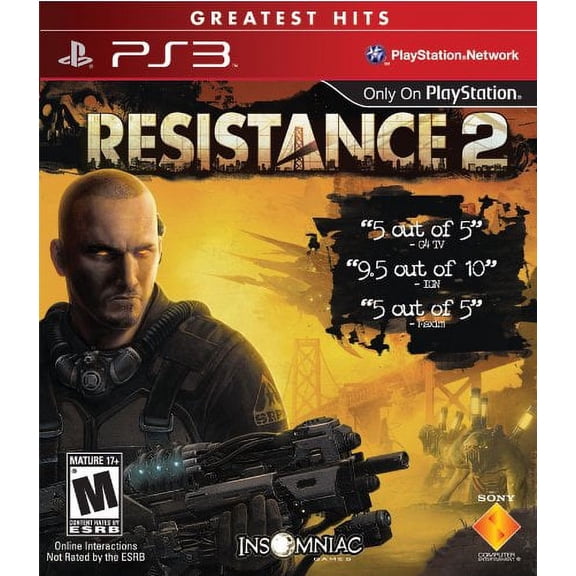 Restored Resistance 2 Video Game for PS3, PlayStation, Physical Format/PlayStation 3, Action & Adventure, Parental Controls, 1 Offline Player.