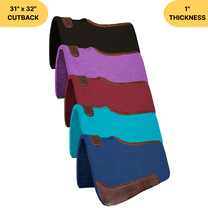 Resistance 31"x32" Saddle Pad – 3/4" Thick Felt Performance with Wear Leathers | Shock-Absorbing & Comfortable