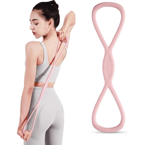 Resistance Band Figure for Working Out, Non-Slip Handles, Home Gym, Yoga & Physical Therapy，8-shaped Resistance Band,  8 Resistance Bands for Women Men