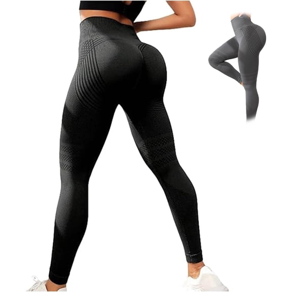 Resistance Band Leggings, High Waist Butt Lifting Built in Band Cellulite Leggings 3D Compression Workout Yoga Pants