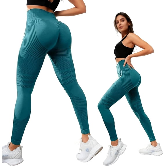 Resistance Band Leggings, Leggings with Resistance Bands, High Waisted Butt Lifting Yoga & Gym Pants for Women
