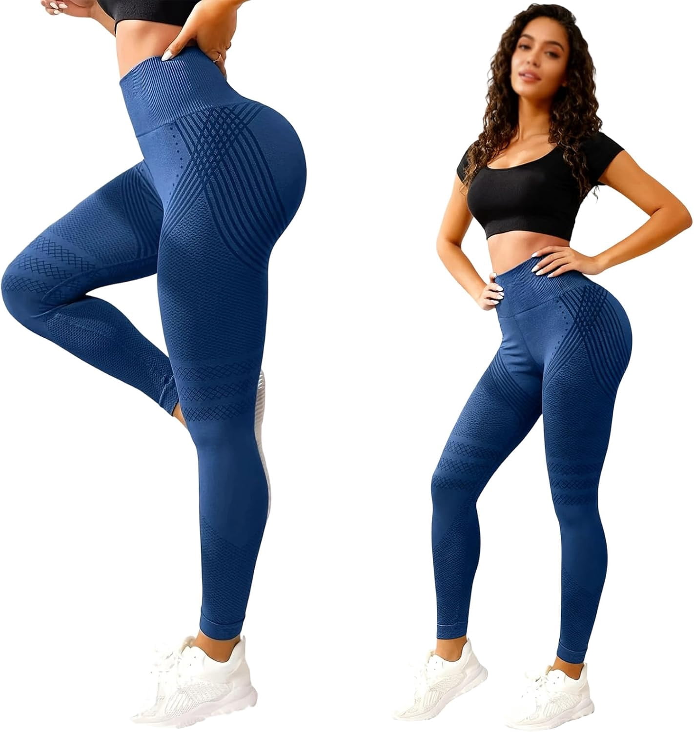 Resistance Band Leggings, Leggings with Resistance Bands, High Waisted
