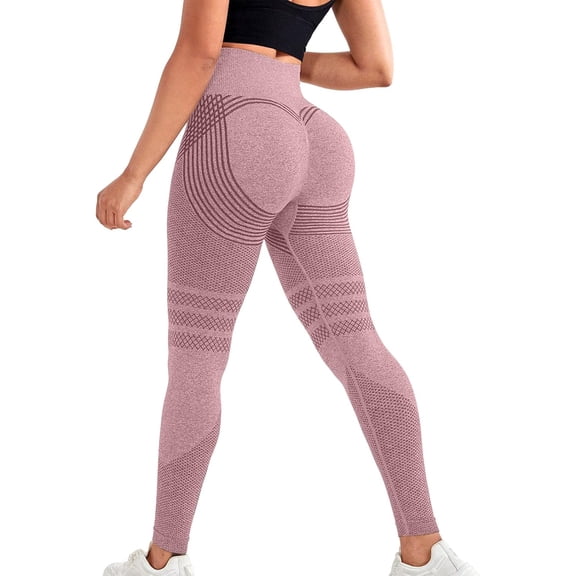 Resistance Band Leggings for Women — Built-In Bands, High-Waist Butt-Lift Look, Seamless Stretchy Workout Tights