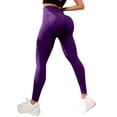thumbnail image 1 of Resistance Band Leggings for Women, High Waist Leggings with Built-in Resistance Bands for Yoga, Gym, Workout Purple M, 1 of 6
