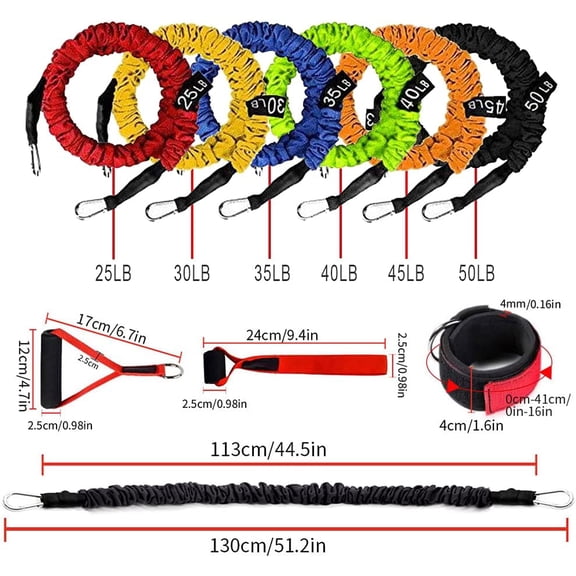 Resistance Band with Handle, Exercise Bands with Handles, Ideal for Strength Training, Muscle Toning, Physical Therapy