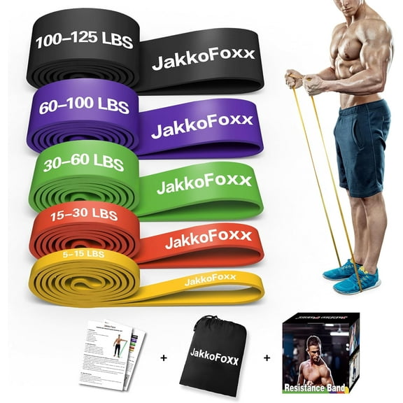 Resistance Bands,5 Set Pull Up Bands,Stretching Assist Bands Set for Men & WomenPortable Exercise, Muscle Training,Physical Therapy,Exercise Workout Bands for Working Out