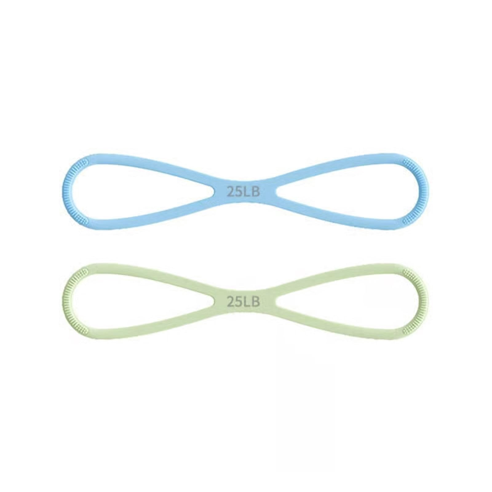 Resistance Bands 8-Shaped Silicone Resistance Band with Massage Grip, Figure 8 Resistance Bands with Handles Keep Resistance Band Figure for Home Workout
