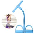 thumbnail image 1 of Resistance Bands 8 Tube Elastic Yoga Pedal Puller Multifunction Tension Rope Natural Latex Tension Rope Fitness Equipment,for Abdomen/Waist/Arm/Leg Stretching and Slimming Training Blue, 1 of 9