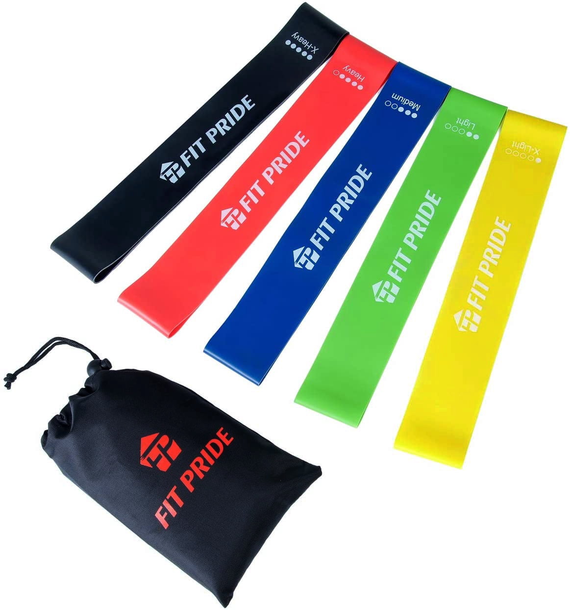 Resistance Bands, Exercise Loop Bands and Workout Bands Set of 5, 12