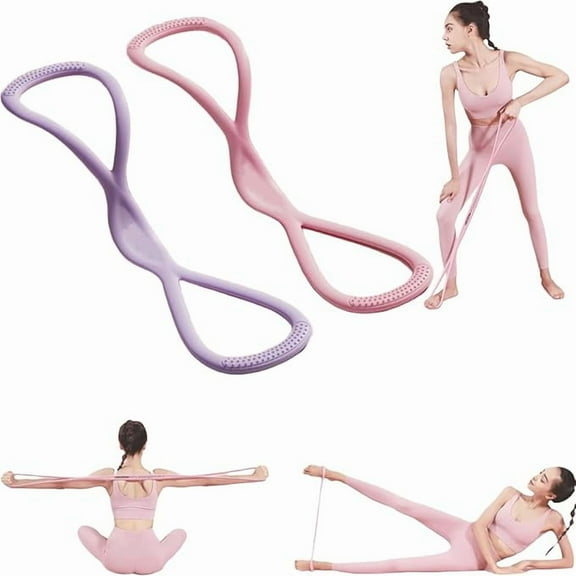 Resistance Bands, Figure 8 Exercise Bands for Women Men, Figure 8 Resistance Band, Keep Resistance Band Figure 8, Exercise Bands for Strength Training, Yoga, Pilates, Elastic Pull Bands (3PC 25p)