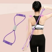 Resistance Bands with Handles Figure 8 Fitness Exercise Bands Resistance for Arm Shoulder Leg Stretch Elastic Bands for Exercise Workouts Training Flexibility Pulling Rope