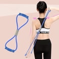 thumbnail image 1 of Resistance Bands with Handles Figure 8 Fitness Exercise Bands Resistance for Arm Shoulder Leg Stretch Elastic Bands for Exercise Workouts Training Flexibility Pulling Rope, 1 of 7