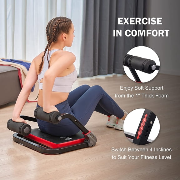 with Resistance Bands for Home Gym, 2 in 1  Workout Equipment with Rebound  4 Intensities,  Strength Trainer Whole Body Exercise Fitness Equipment for Home Workouts