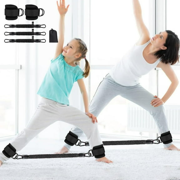 Resistance Bands, Kadlawus Upgraded Resistance Bands for Legs and Glutes, Adjustable Ankle Straps with Elastic Fitness Bands, Home Workout Equipment for Men and Women