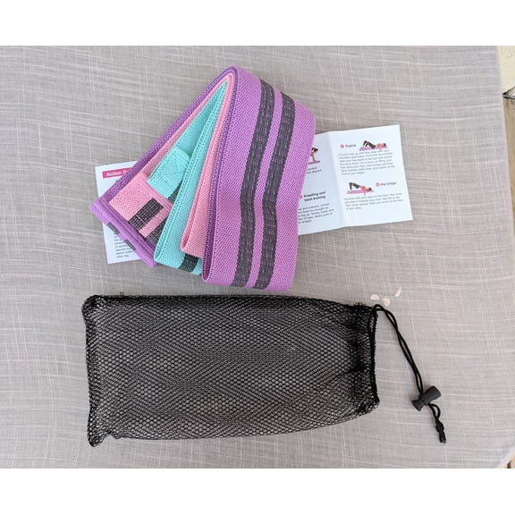 Resistance Bands Non Slip Fabric 3 pcs