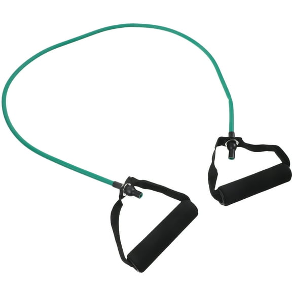 Outdoor Yoga Elastic Fitness Exercise Pull Rope Exercise Resistance Bands Workout Bands with Handle(Green)