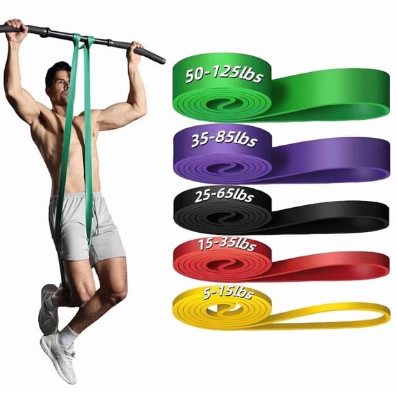 Girls Stretch Exercise Resistance Bands, Pull-Up Assistance Bands - Exercise Bands, Stretching ...