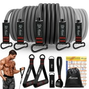 Resistance Bands Set, 150lb HPYGN 5 Tube Fitness Bands for Muscle Training