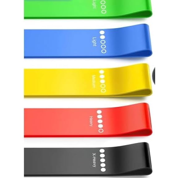 Resistance Bands Set - 20 Piece or 30 Piece Workout Band Kit for Strength Training Stretching Yoga Pilates and Home Fitness