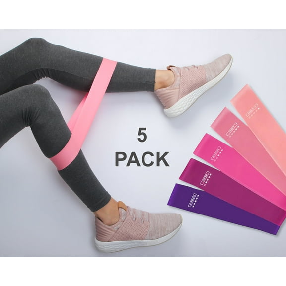 Resistance Bands Set - Elastic Exercise Bands for Working Out - Booty Bands- Non Slip Elastic Glutes Bands for Butt Legs and Hip