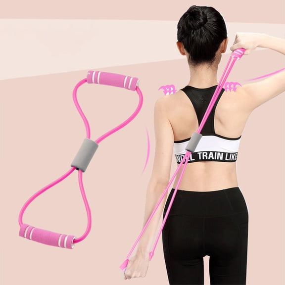 Resistance Bands Set, Gaqring 8 Shape Pulling Rope for Posture Correction Body Shaping, Versatile Elastic Fitness Equipment for Home Gym Workout Yoga Physical Therapy