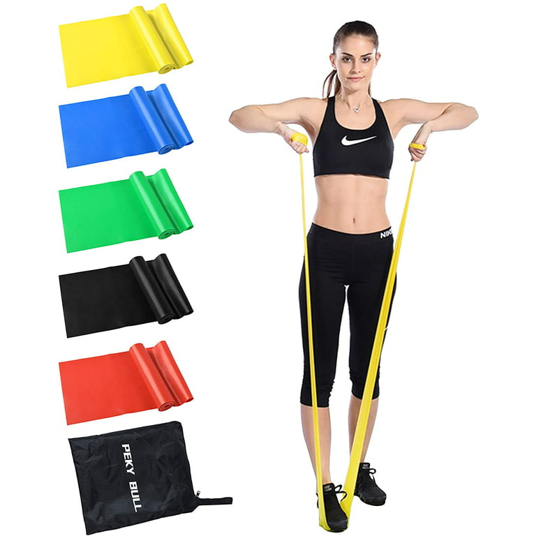 BOCTTCBO Resistance Bands Set - Workout Exercise Bands with 4 Resistance  Levels, Non-Latex Elastic Bands Stretch Bands for Physical Therapy, Home  Gym