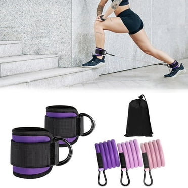 Resistance Bands Set for Legs Glutes – Adjustable Ankle Straps | 3 Levels Elastic TPE Bands 10/20/30 lbs | Home Workouts, Gym, Pilates, Outdoor Fitness | 32cm | 1 Set | Portable Exercise Equipment