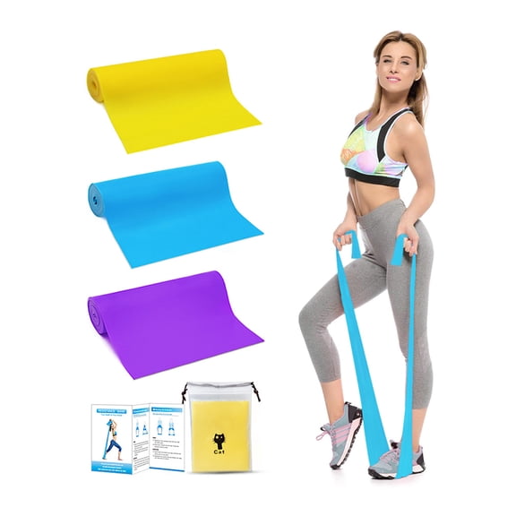 Resistance Bands Set Long Exercise Bands for Yoga Gym Fitness Bands Effective and Transportable(3 Pieces)