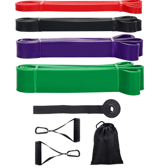 Resistance Bands Set - Portable Home Gym Accessories- Perfect Muscle Builder For Weights, Dumbbells