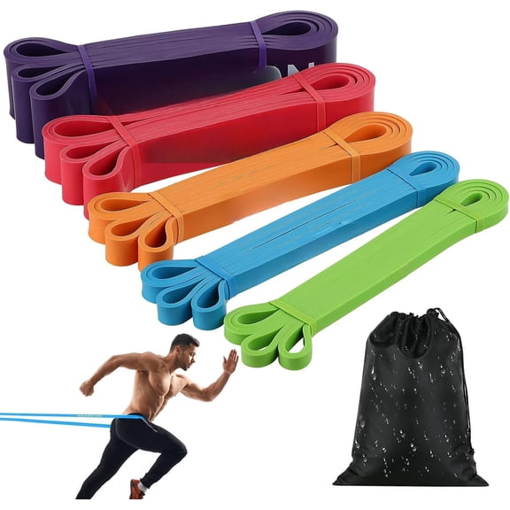 Resistance Bands Set, Pull Up Assist Bands - Stretch Resistance Band - Mobility Band Powerlifting Exercise Bands for Resistance , Physical , Workouts