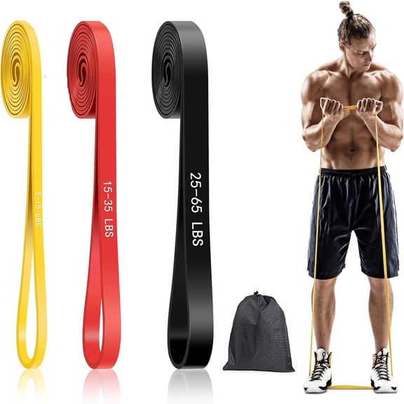 Resistance Bands Set - Pull Up Assist, Strength Training & Physical Therapy for Home Gym | Exercise Loop Bands for Men & Women