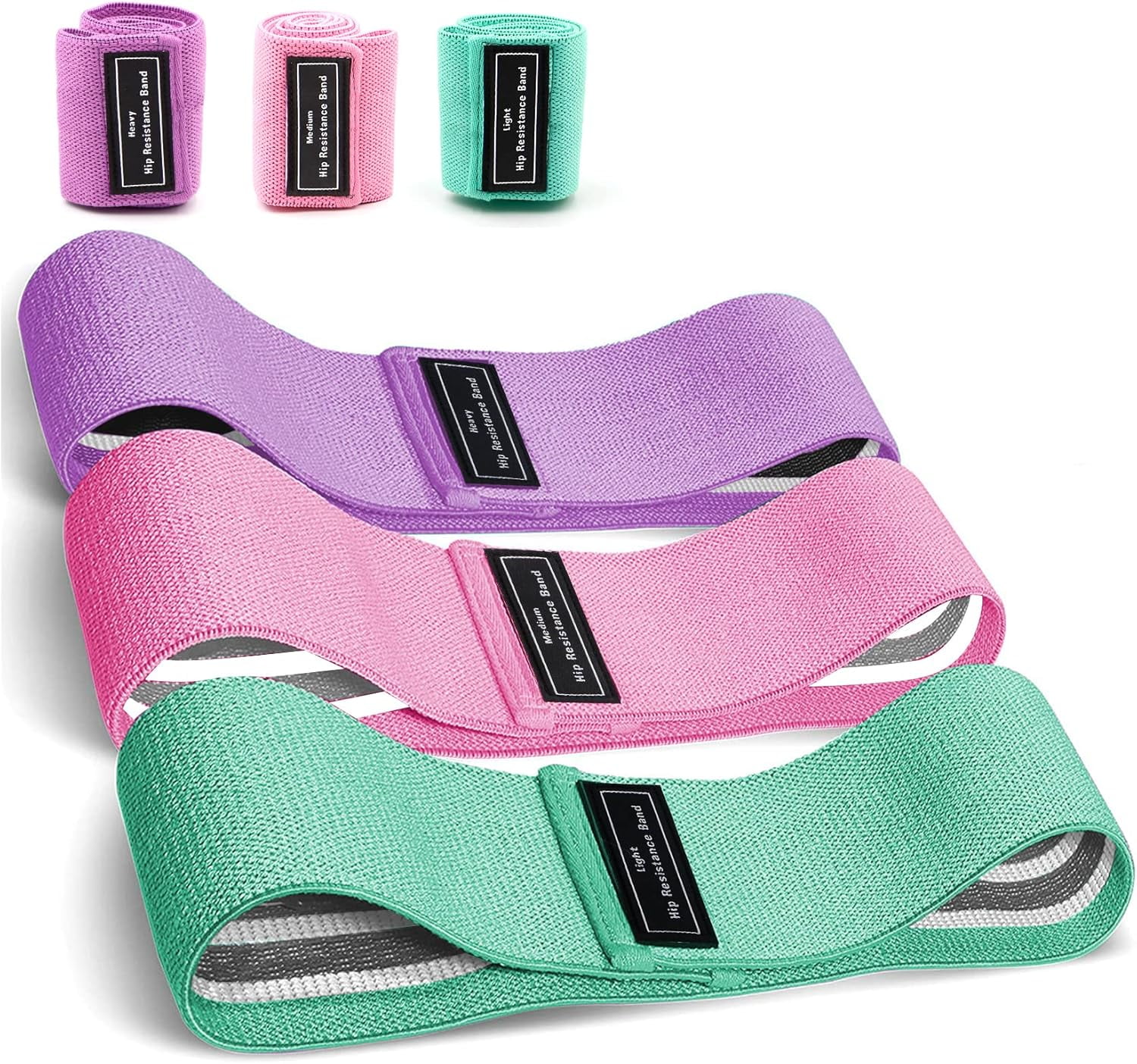 Resistance Bands Sets Portable Exercise Loops for Legs and Hip 3 Resistance  Level Workout Weight Bands with Non-Slip Design Workout Flexbands for Home  Gym Office Yoga Pilates - Walmart.com