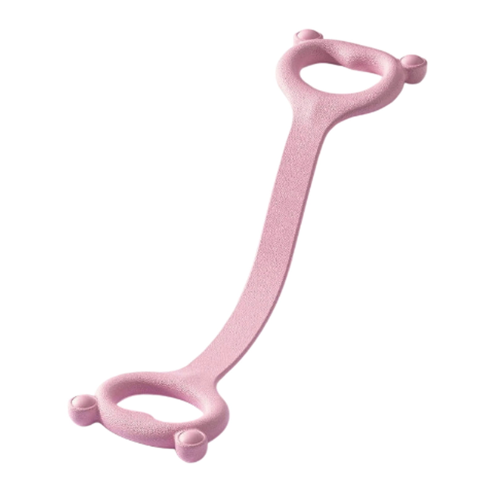 Resistance Bands with Soft Handles - 18x3.9 Inch Pilates and Fitness Exercise Bands for Shoulder, Arm, and Leg Workouts - Lightweight Portable Full-Body Training Straps, 1 Pcs (Pink)