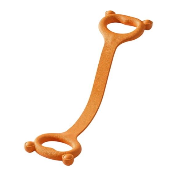 Resistance Bands with Soft Handles - 18x3.9 Inch Pilates and Fitness Exercise Bands for Shoulder, Arm, and Leg Workouts - Lightweight Portable Full-Body Training Straps, 1 Pcs (Orange)