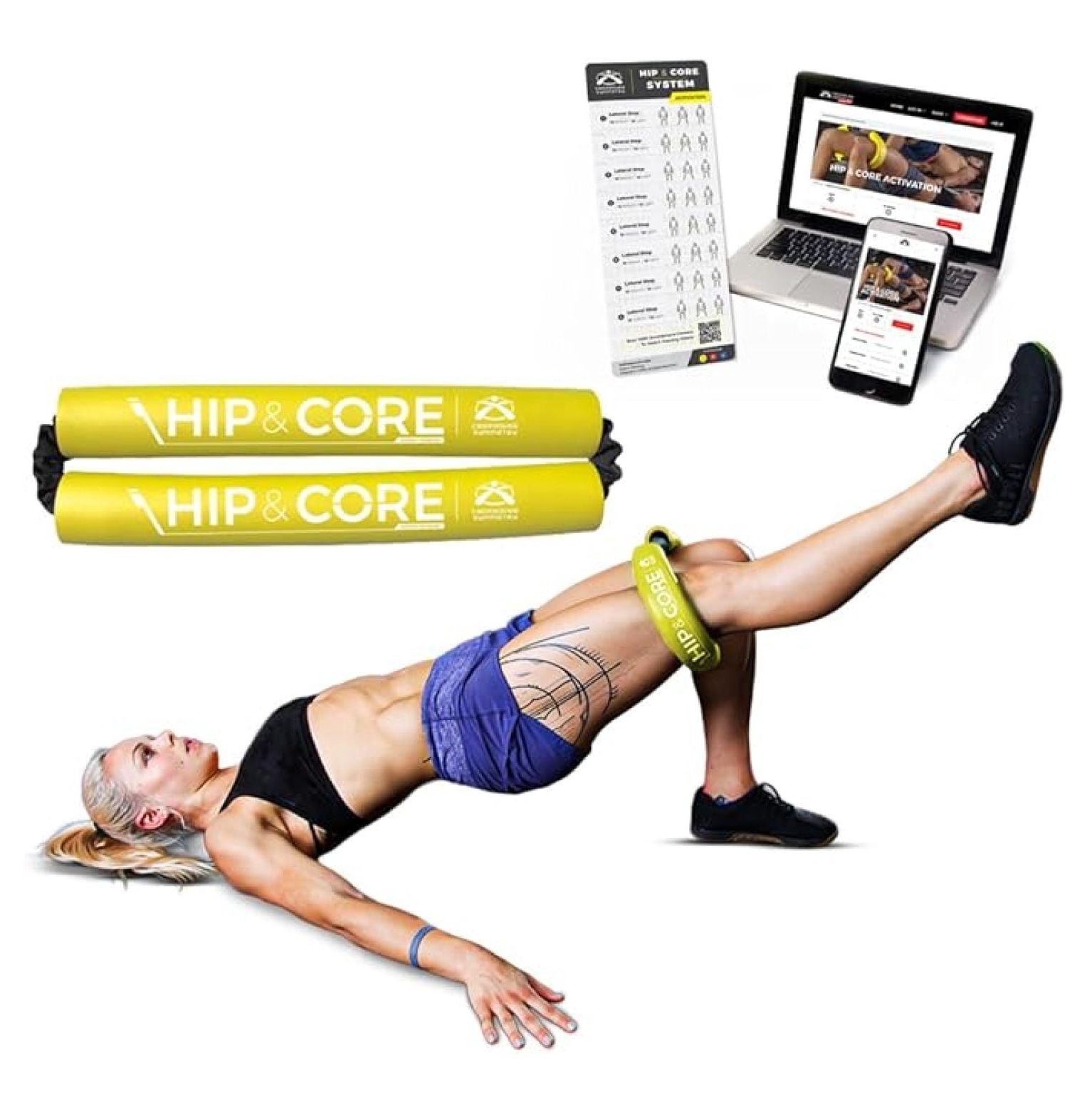 Resistance Bands for Women - Hip & Glute Bands Loop for Legs and Butt - Home Workout Bands for Strengthening, Physical Therapy & Pain Relief - Includes Exercise Guide