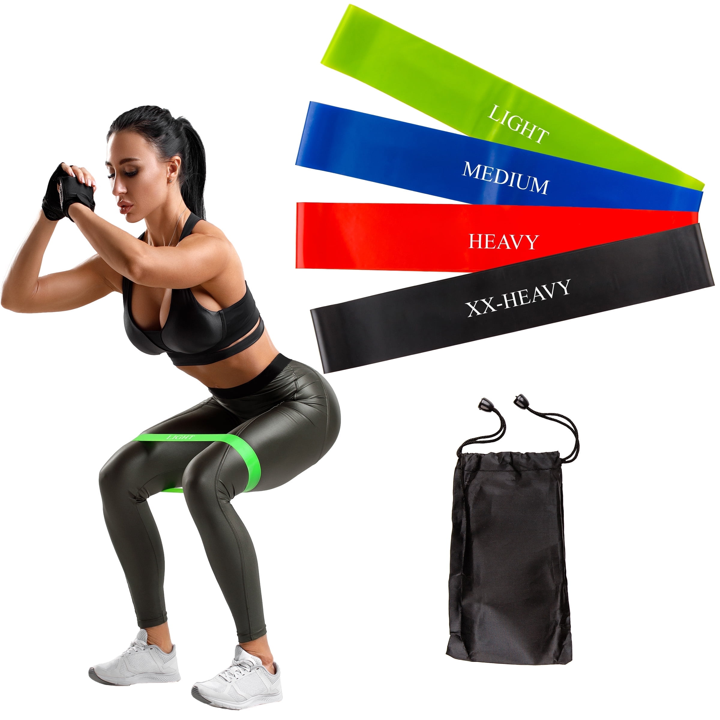 Home-Complete Resistance Bands for Working Out - Workout Band Loop 4-Pack