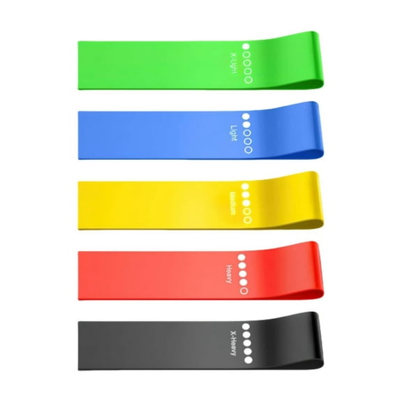 Resistance Bands for Working Out Elastic Exercice Loop Bands for Physical Therapy Yoga Starter Set of Stretch Bands for Booty Legs Pilates Flexbands