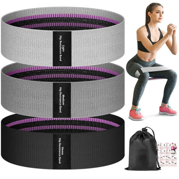 Resistance Bands for Working Out, Fabric Exercise Bands for Legs and Butt