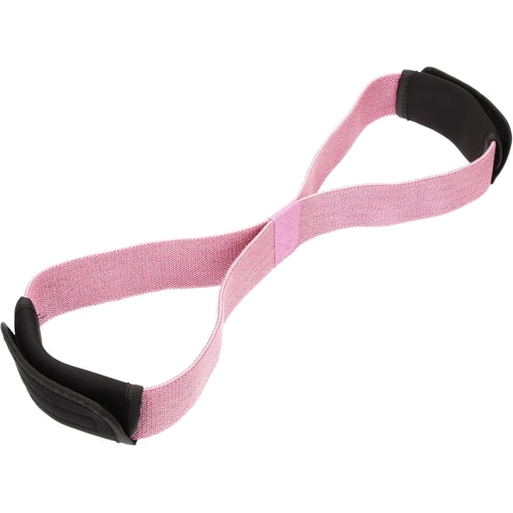 Resistance Bands for Working Out Yoga Stretch Strap Pink 80lb Knitted Elastic Fitness Band for Back and Shoulder Stretching Strength Training
